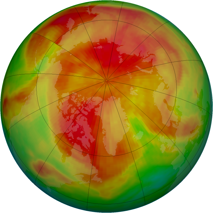 Arctic ozone map for 04 April 1984